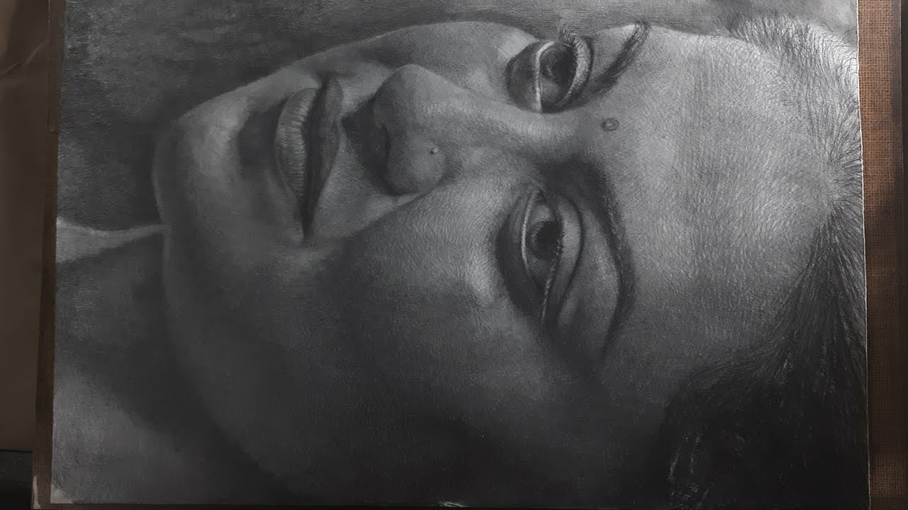 Drawing[74] portrait of Anusree Nair | time lapse drawing
