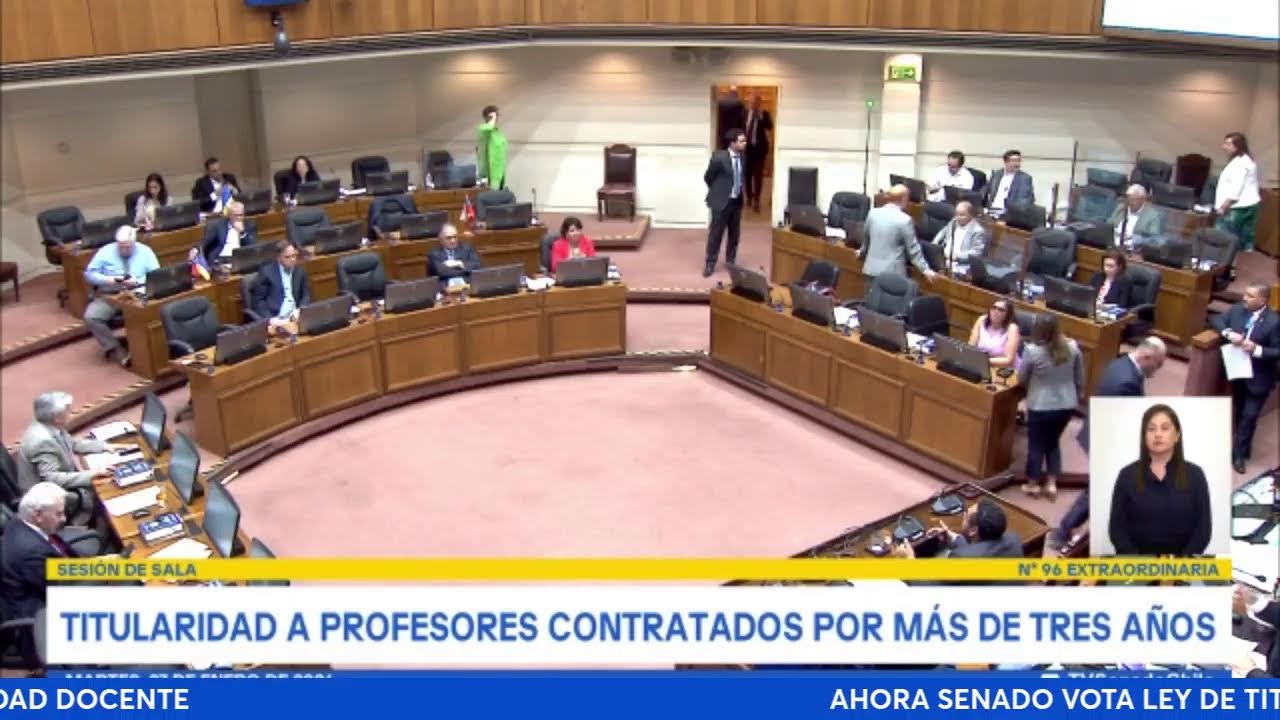 SENADO VOTA LEY DE TITULARIDAD DOCENTE