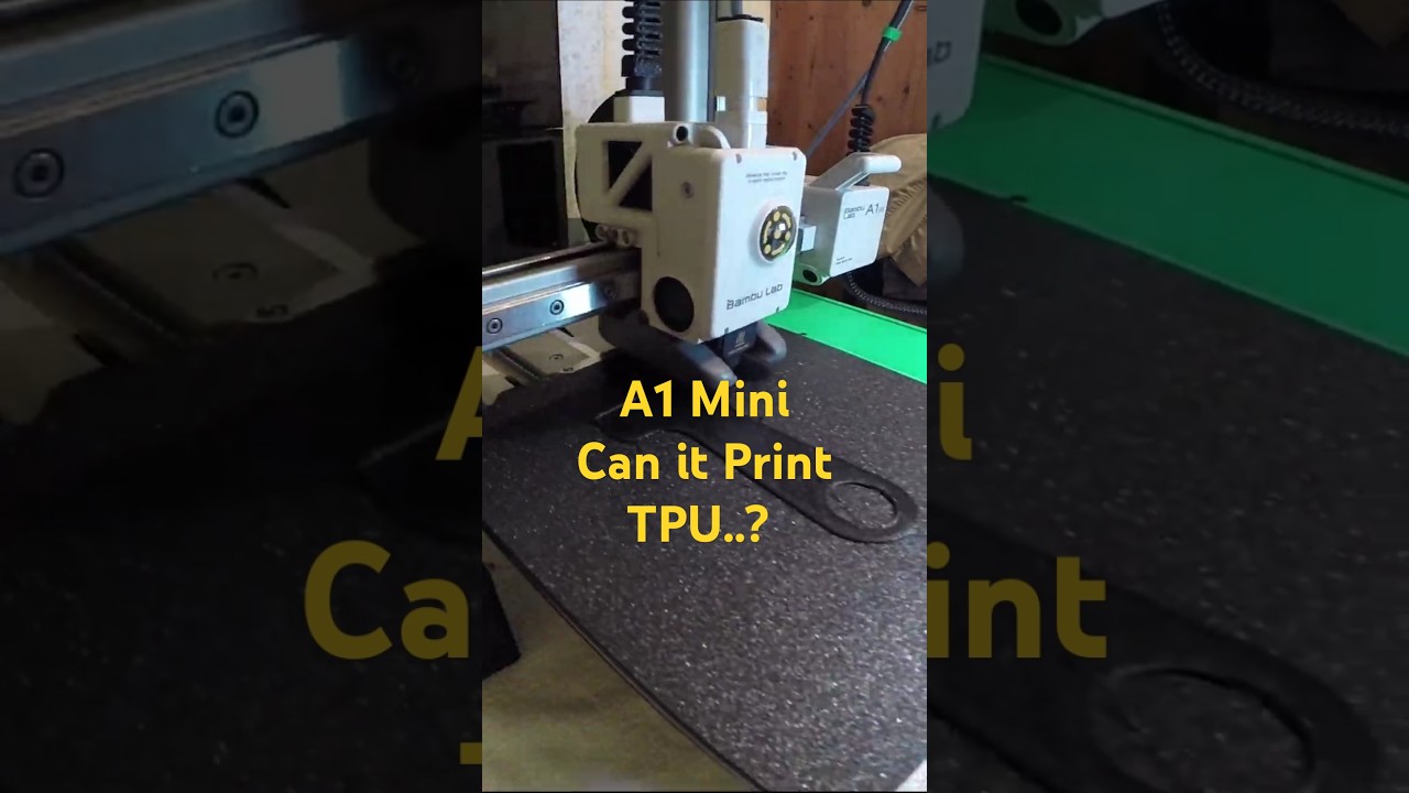 Bambu Labs A1 Mini Printing TPU. 