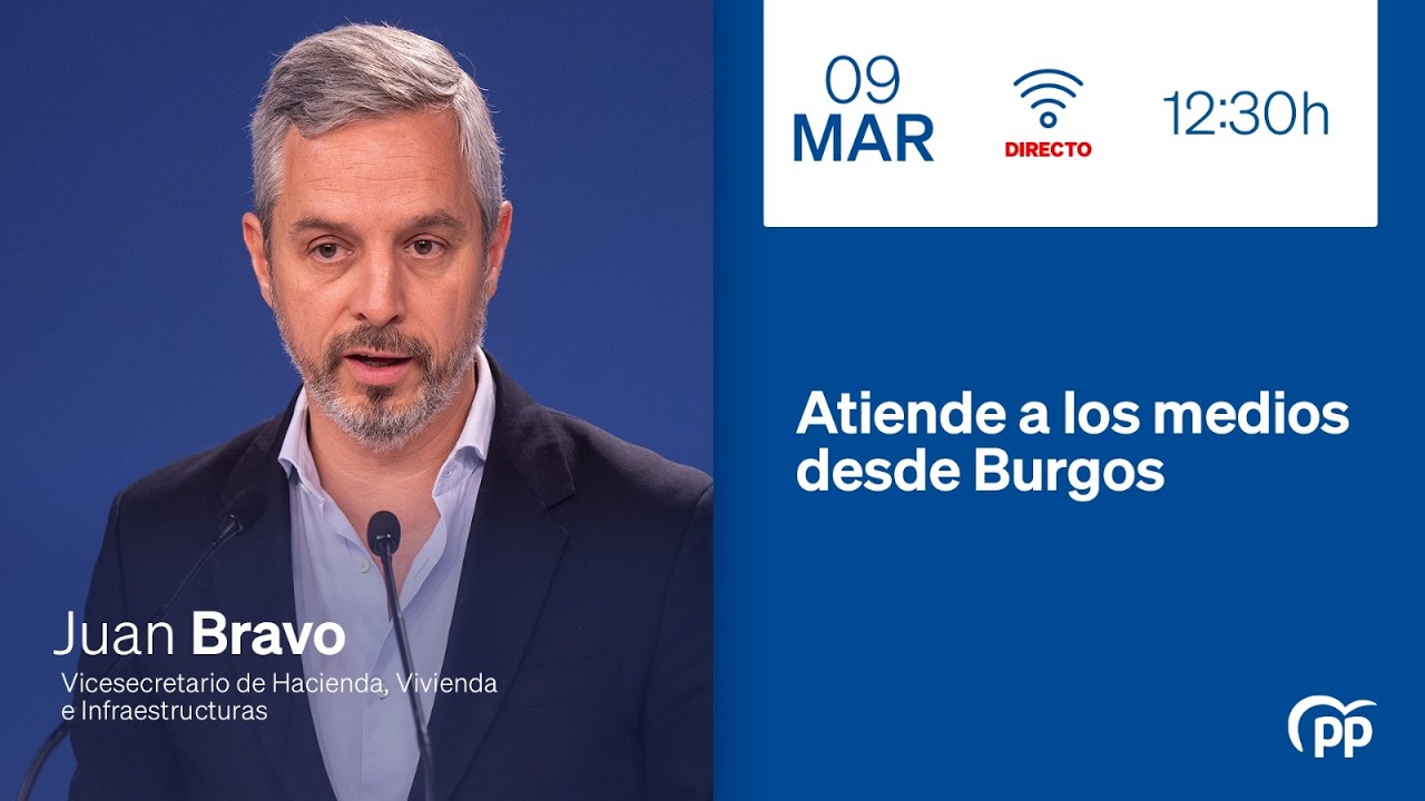 🔵DIRECTO: Juan Bravo atiende a los medios desde Burgos