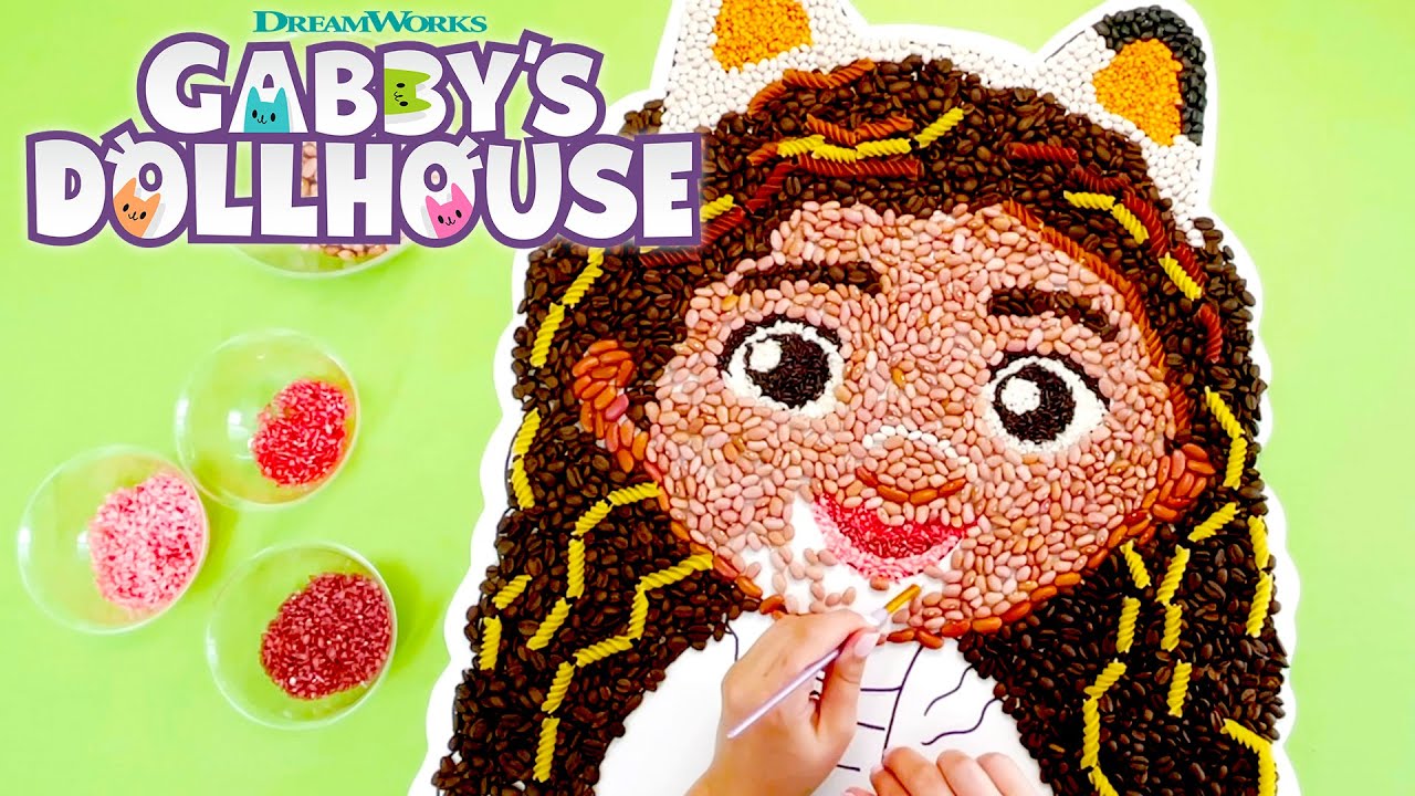 Making Gabby & Friends with Macaroni! | GABBY'S DOLLHOUSE