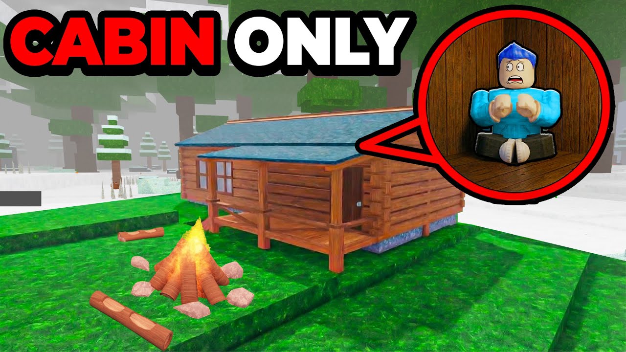 I Survived IN A CABIN in 99 NIGHTS IN THE FOREST!!