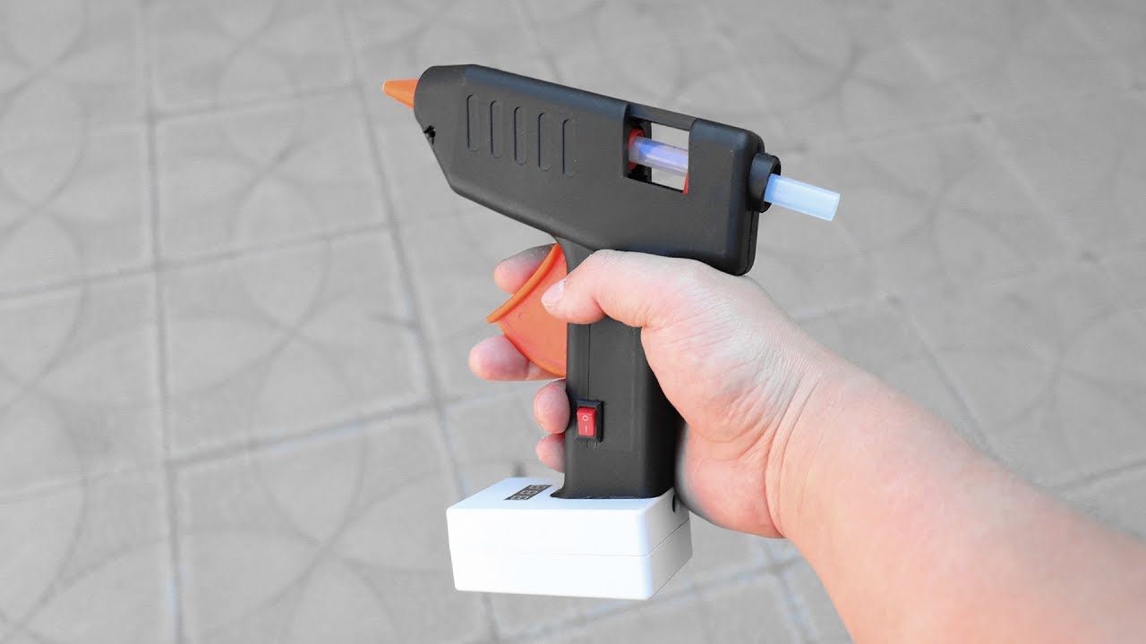 How To Make Cordless Hot Melt Air Glue Gun Rechargeable