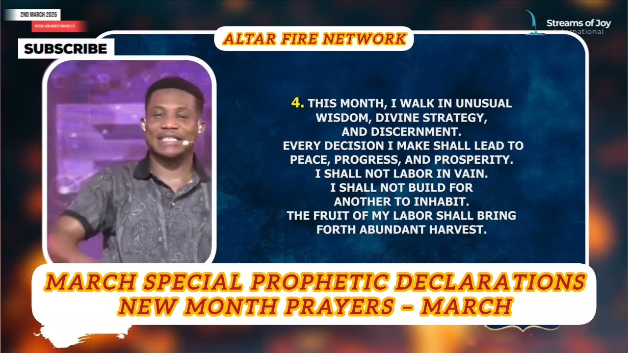 March Special Prophetic Declarations | New Month Prayers &ndash; March 2026