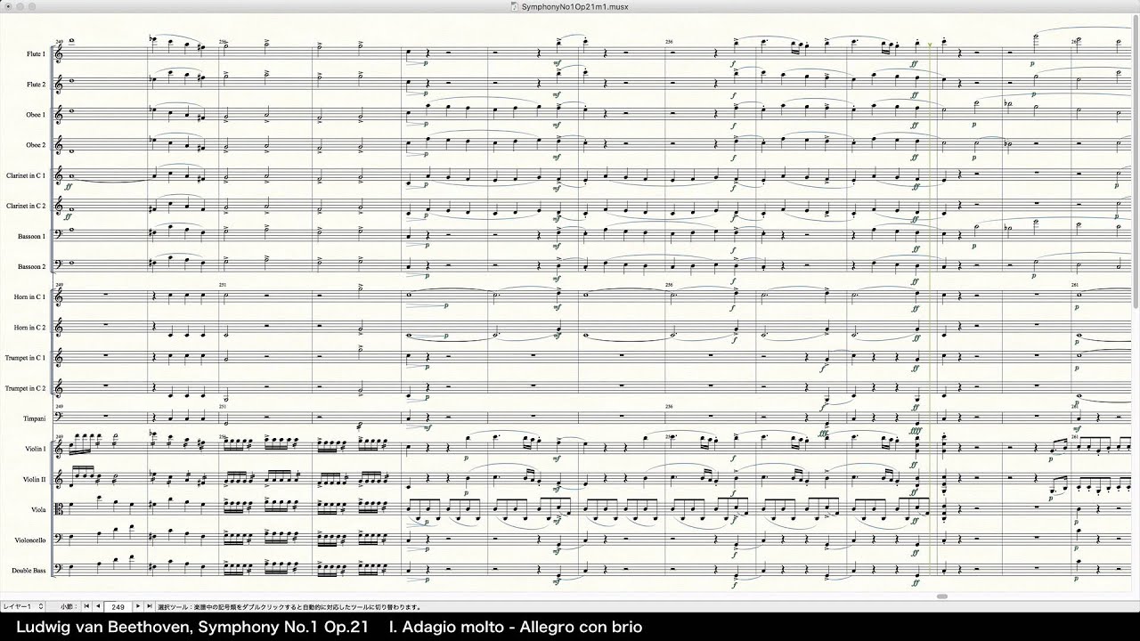 Beethoven Symphony No.1 Op.21 - Programed in Finale 2014 by pkmtKuma
