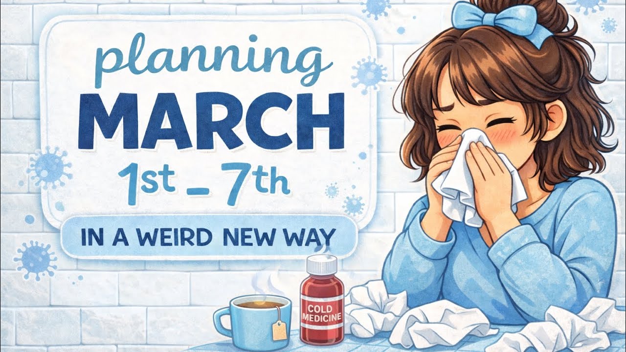 Planning March 1–7… But I’m Sick 🤧 | Plan With Me