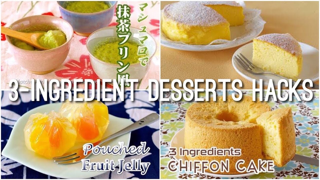 3-Ingredient Desserts Hacks You Want to TRY Now! | OCHIKERON | Create Eat Happy :)