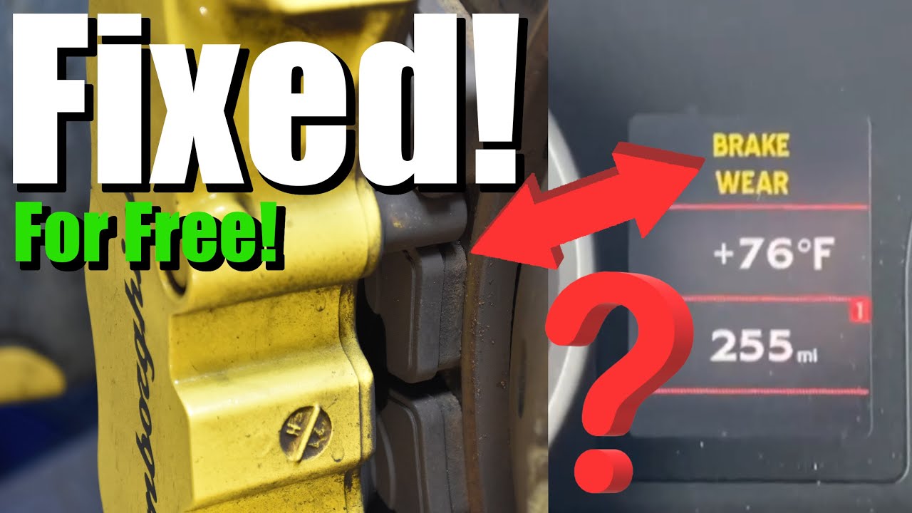 Lamborghini Gallardo Brake Wear Error fixed! (When it's not just the pads)