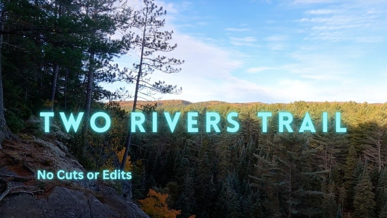 Hiking Two Rivers Trail on Highway 60, Algonquin Park in the Fall in 4K