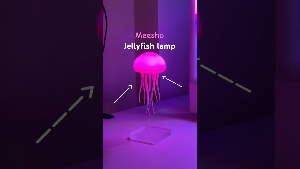 MEESHO's AMAZING Jellyfish Lamp Review! #shorts #lamp #meesho