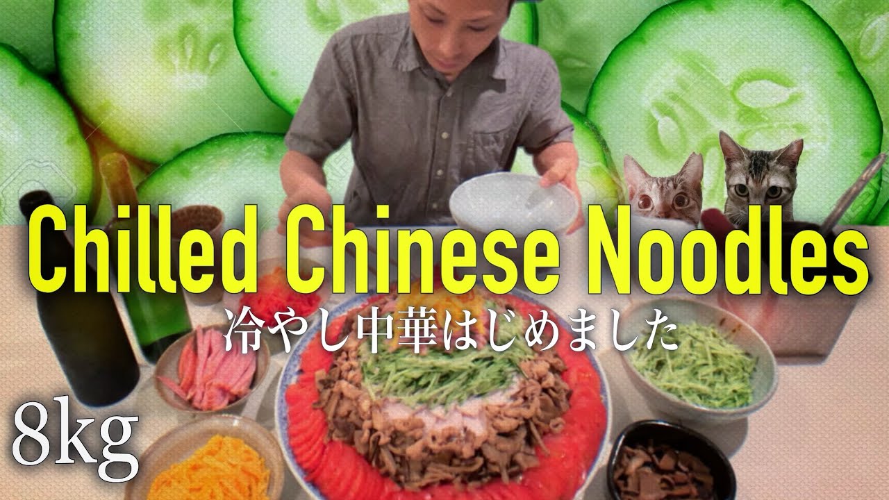 【大食い】『冷やし中華』はじめました《8kg》Chilled Chinese Noodles.