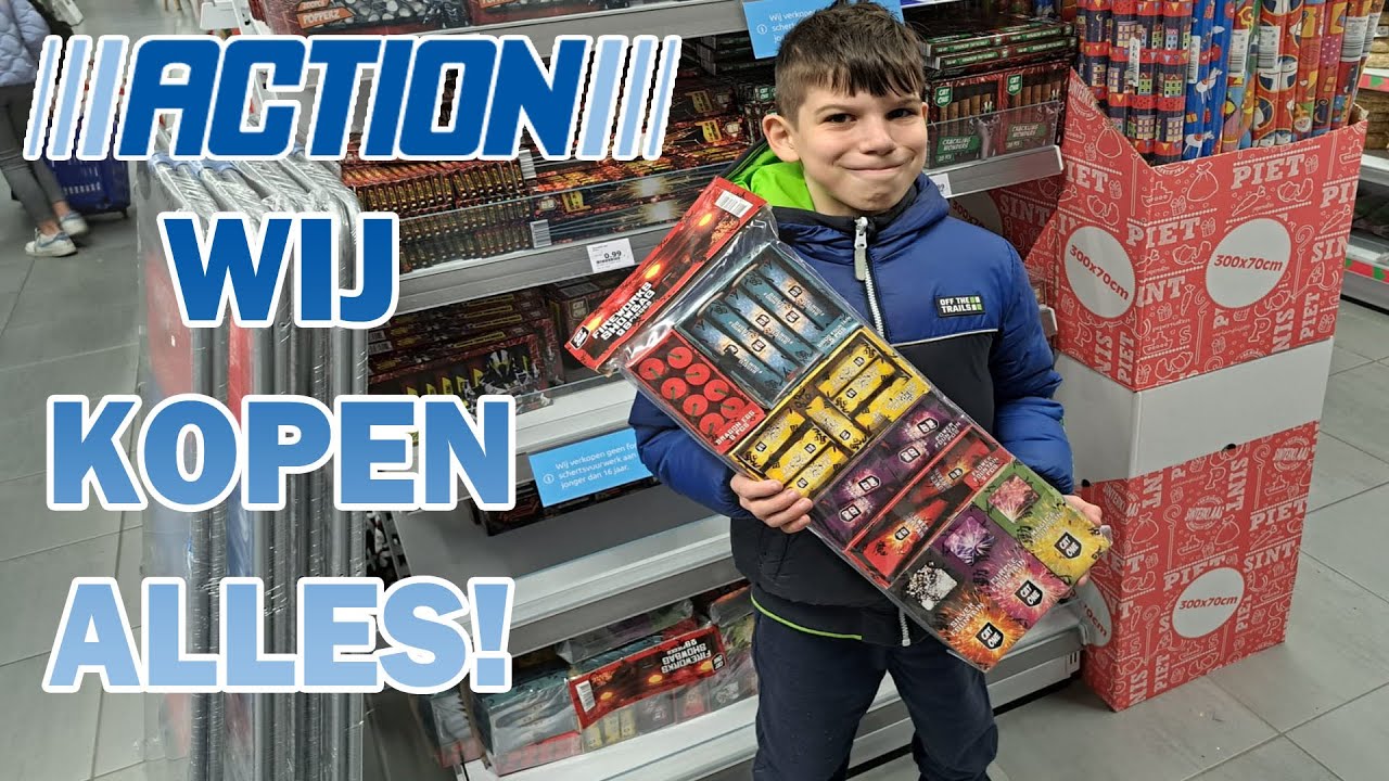 HEEL HET VUURWERK ASSORTIMENT KOPEN VAN DE ACTION!!!