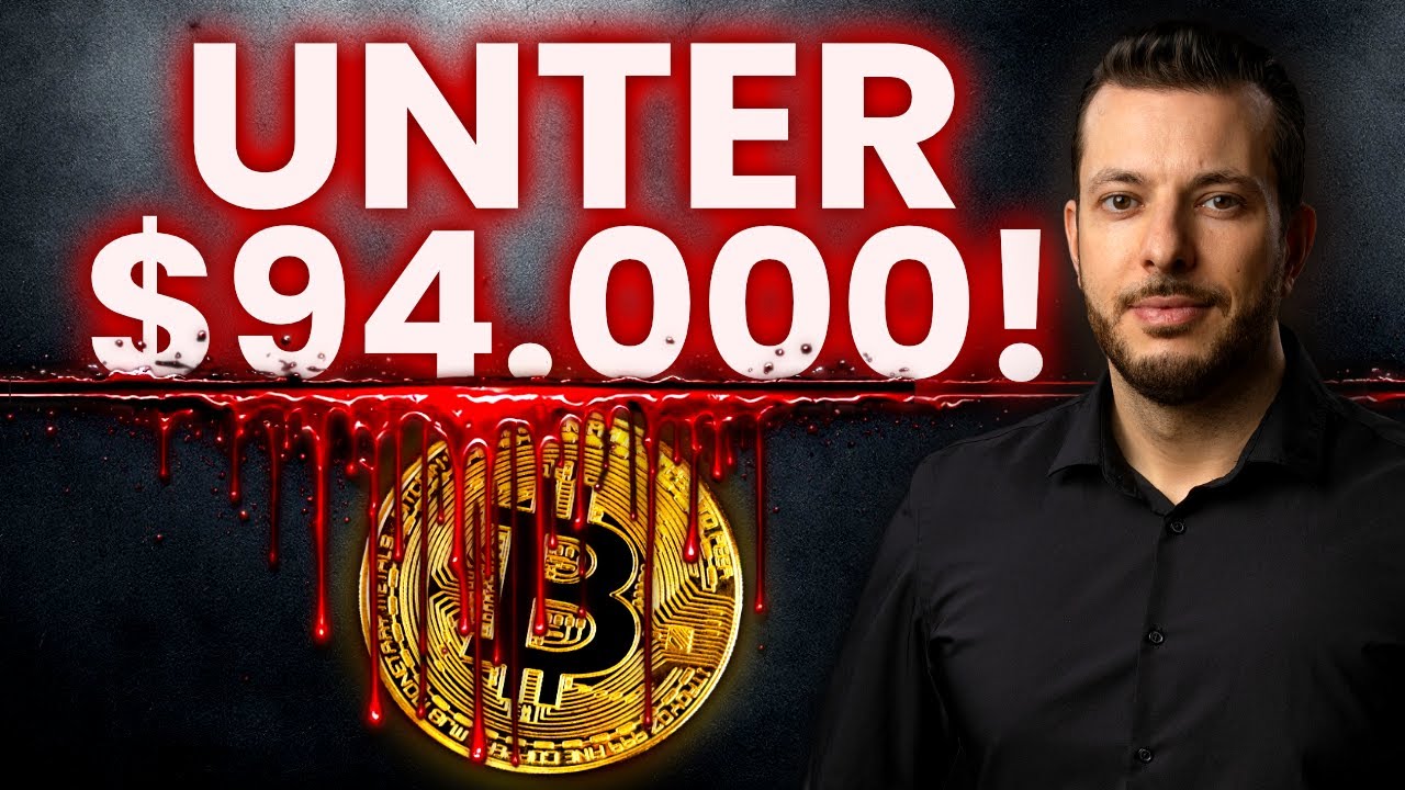 BITCOIN F&Auml;LLT UNTER $94k! 📉 MSTR Verkauf-FUD & HARVARD KAUFT BTC nach!