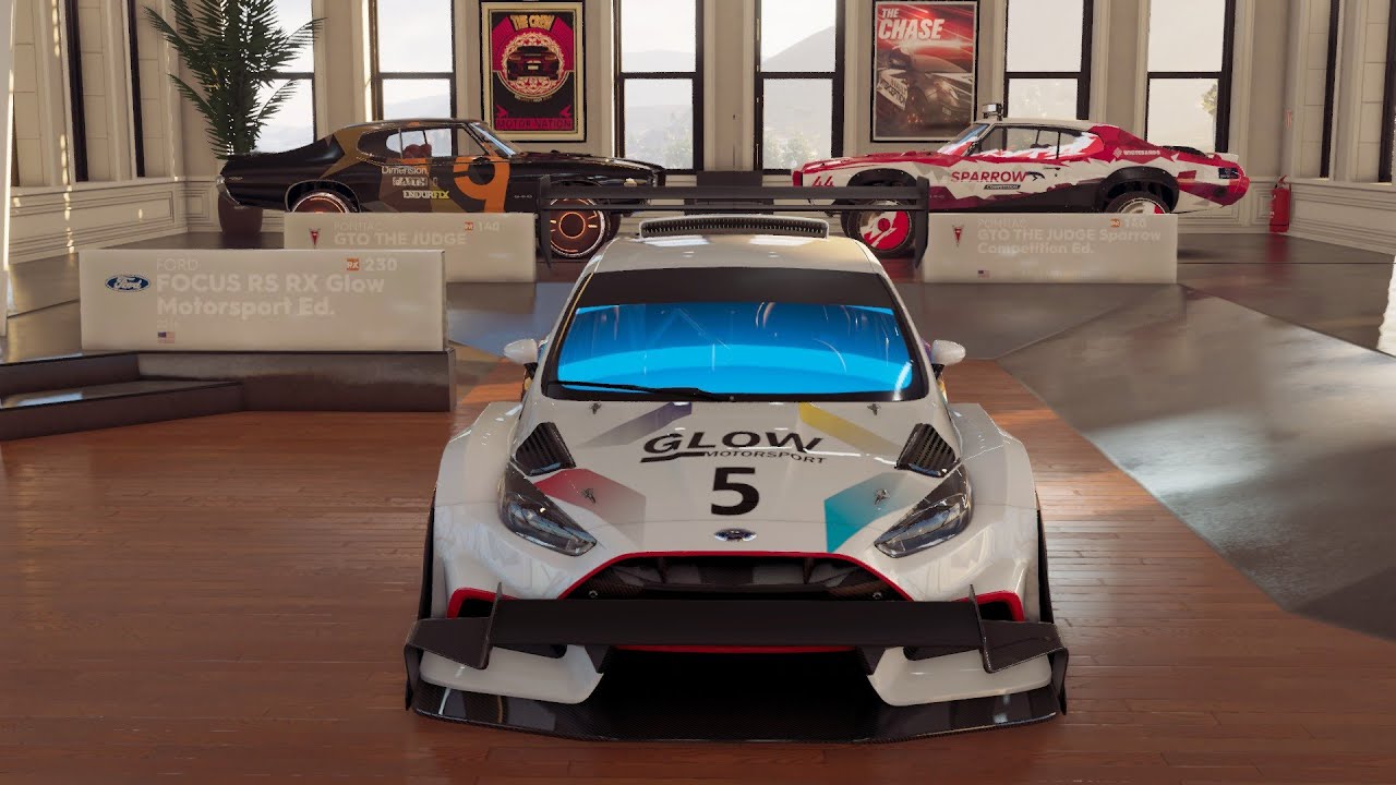 The Crew 2: Ford Focus RS RX Glow Motorsport and PONTIAC GTO THE JUDGE Sparrow Competition Ed.