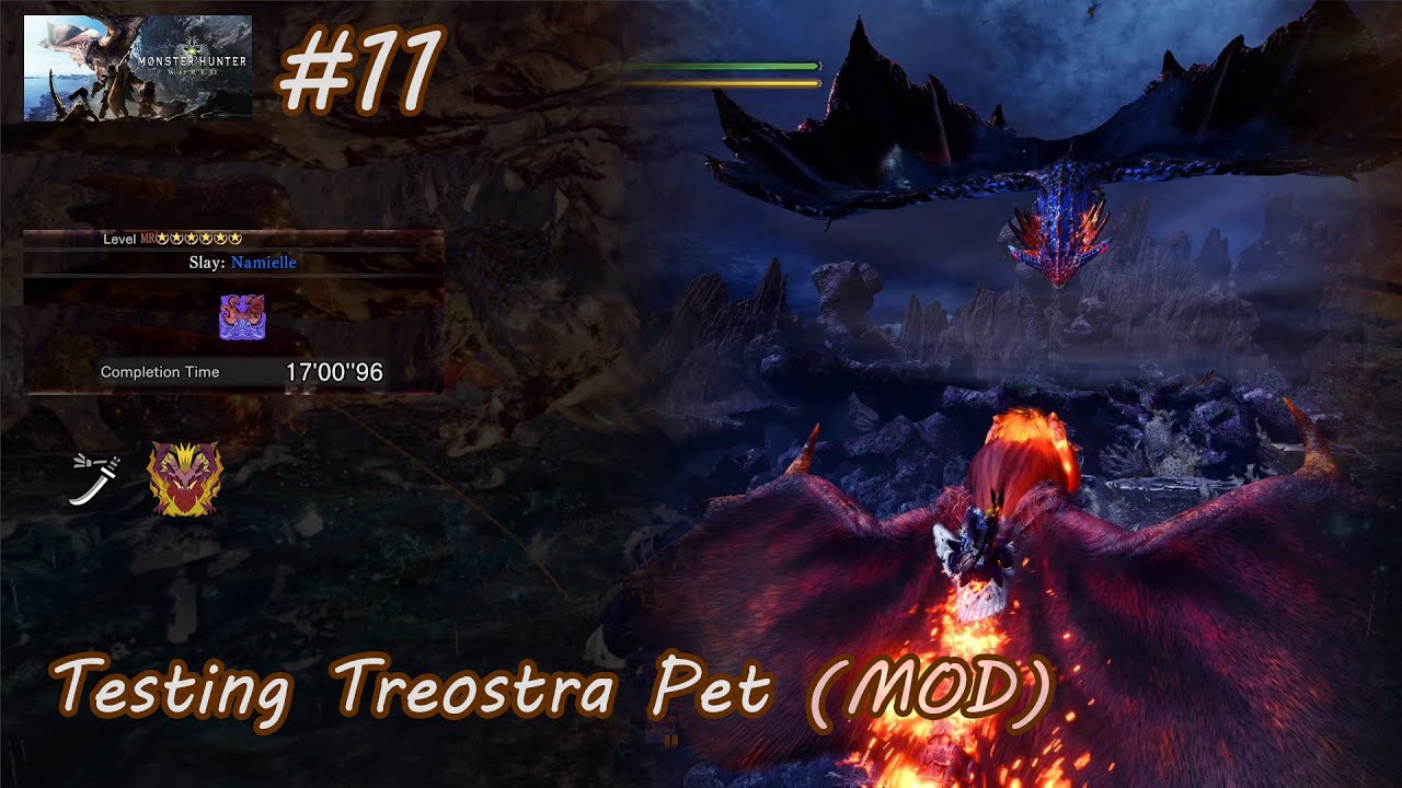 Monster Hunter World: Iceborne #11 - Testing with Treostra Pet (MOD)