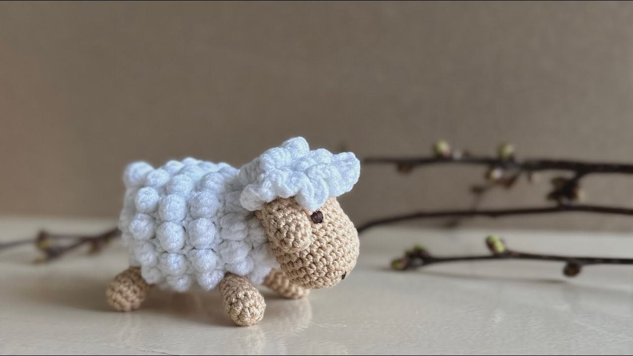 tutorial: crochet SHEEP, part 3 (head, sew the details)