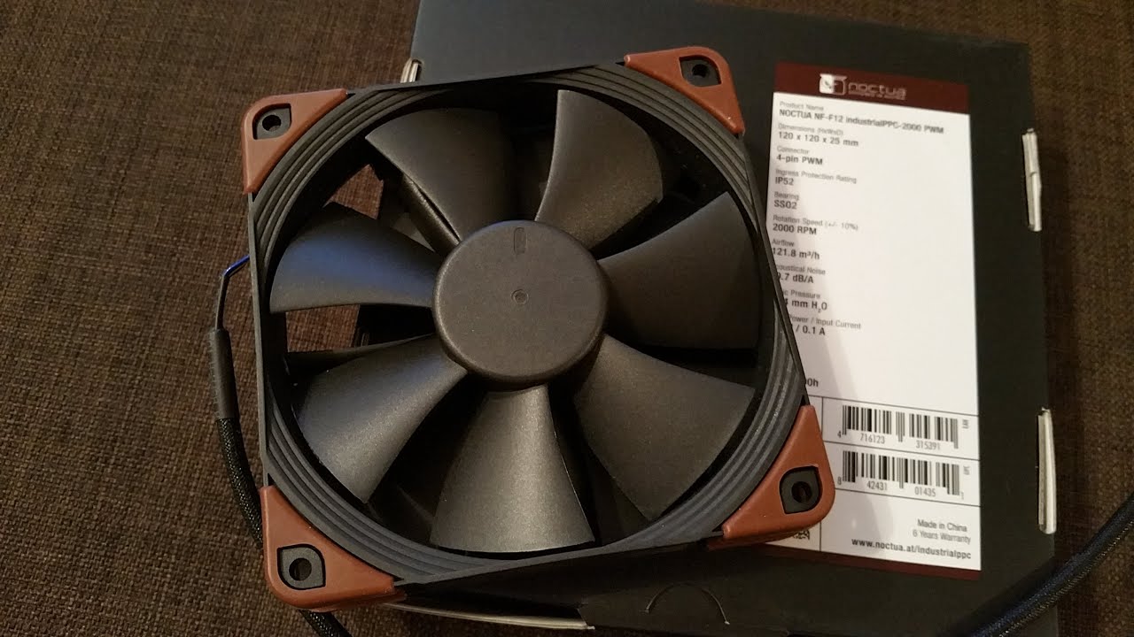 Noctua NF-F12 - INDUSTRIAL - Recensione & Umboxing ITA & TEST (BY NOBELS14)