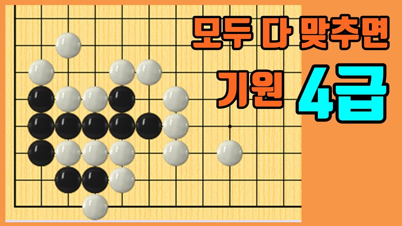 기력측정 사활 #8 [10문제 다 맞추면 기원 4급]