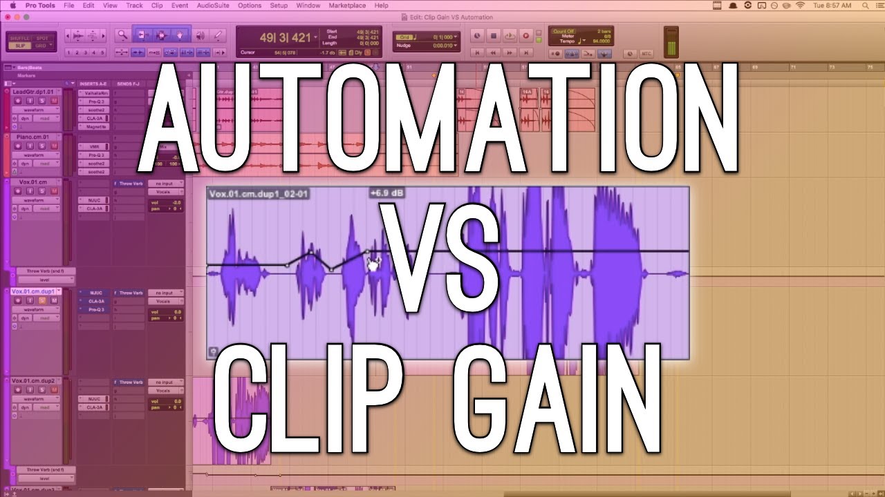 Clip Gain VS Volume Automation In Pro Tools