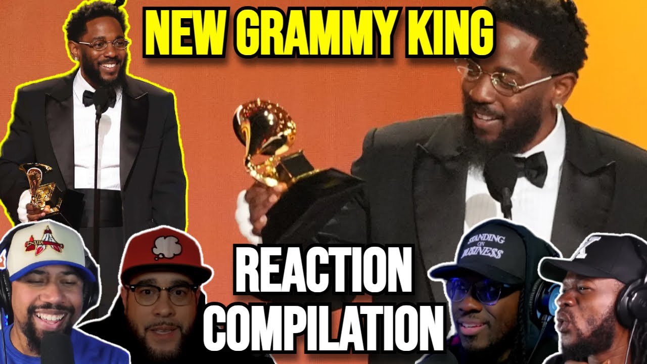 KENDRICK LAMAR BECOMES MOST AWARDED RAPPER IN GRAMMY HISTORY | REACTION COMPILATION