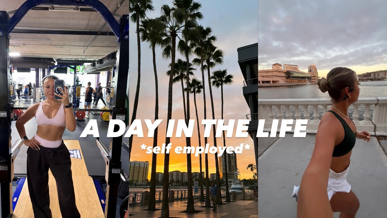a day in the life as a self employed 24yr old girl! FDOE, personal training marathon prep & more!