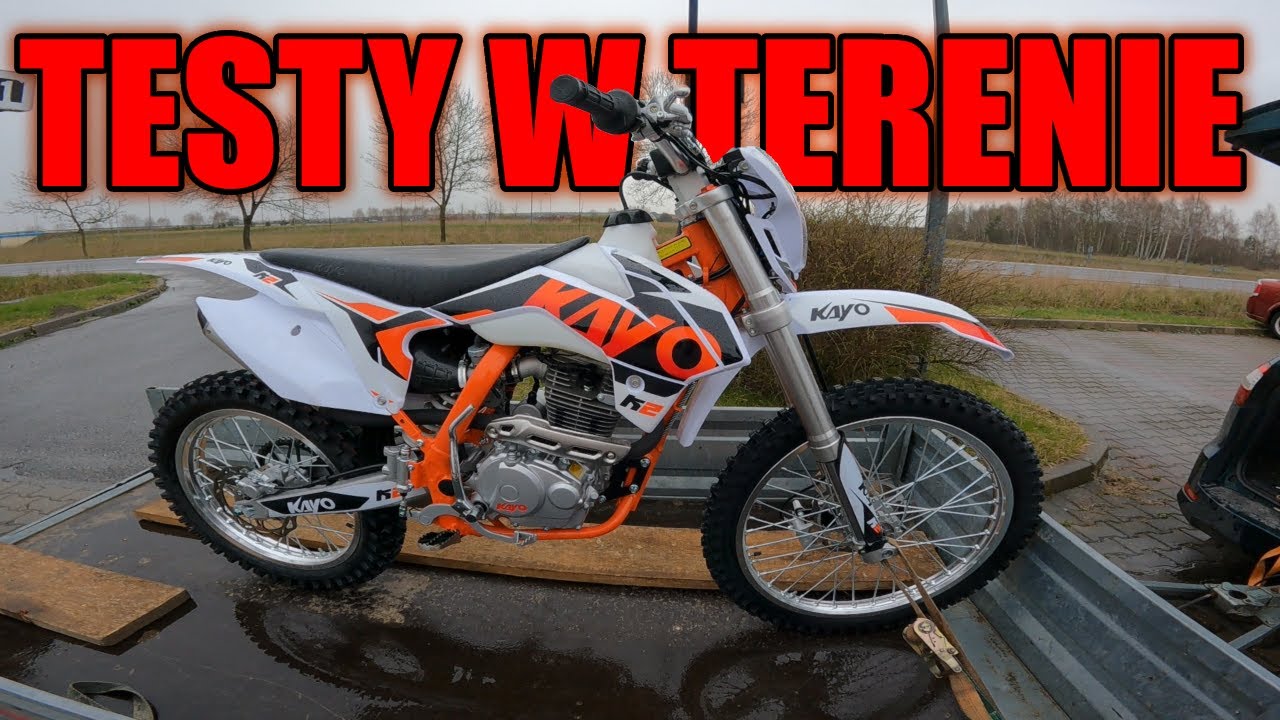 ODBI&Oacute;R KAYO K2 i PIERWSZA GLEBA na ŻWIROWNI | TESTY W TERENIE | KACPER SZALEJE NA SUZUKI