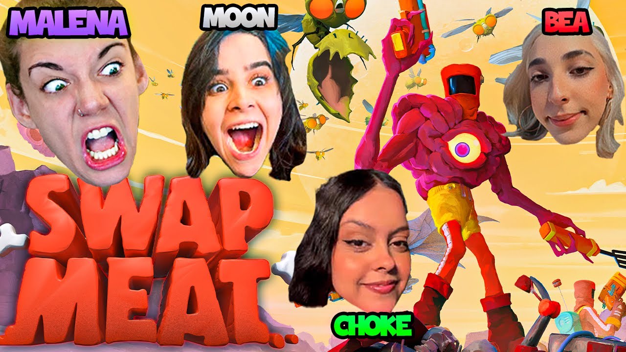 🔴 ELAS VOLTARAM! - Malena, Moonkase, Beamom e Choke7 jogando SWAPMEAT! #ad
