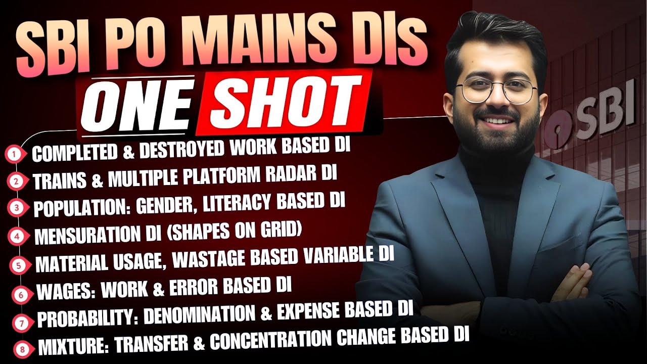 SBI PO Mains - DI Marathon 🔥🔥 || Equally Important for IBPS/SBI PO Mains 2025 || Aashish Arora