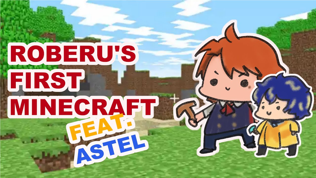 Astel the NPC cameo on Roberu's first minecraft experience [ENG caption]