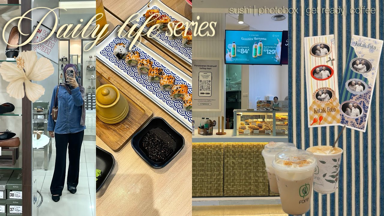 Daily life series: random vlog | sushi | photobox | get ready with me | etc 📷💌☕️