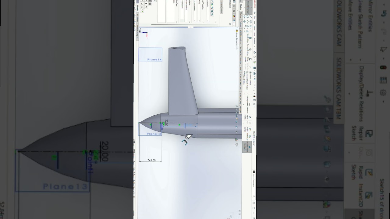 SolidWorks Drone Design Part 5| 2D Sketch & Base Body Tutorial | Beginner to Advanced 