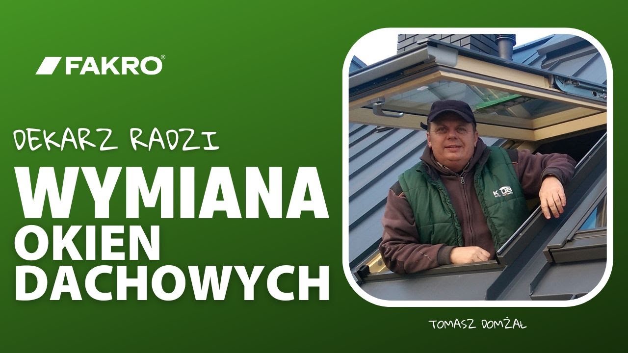 Wymiana okien dachowych. Rady dekarza.