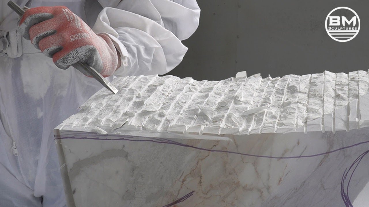 My FIRST TIME Carving Marble