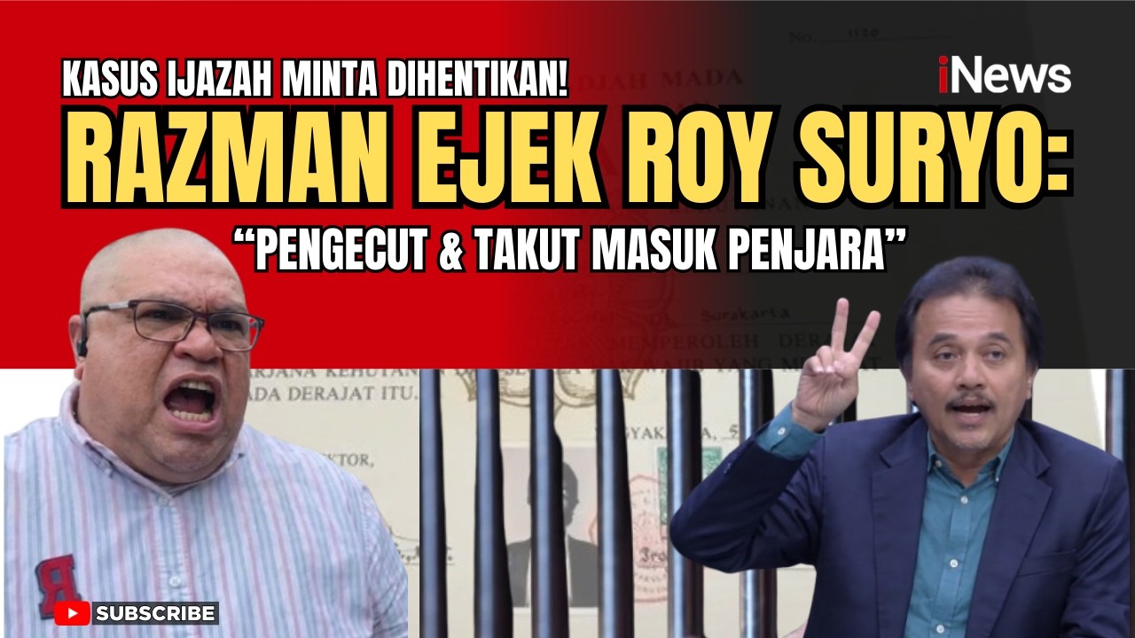 Razman Semprot Roy Suryo Soal Polemik Ijazah Jokowi: Disebut Pengecut!