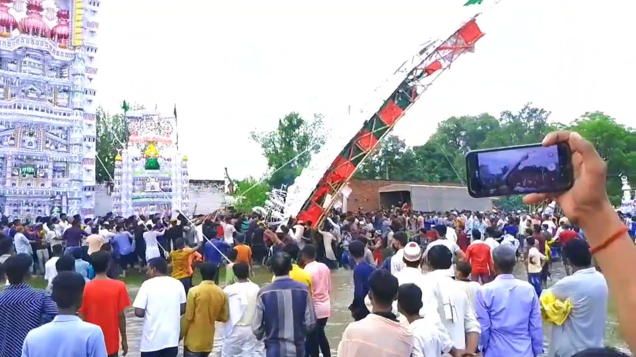 tajiya palia kalan lakhimpur kheri ताजिया मोहर्म 40की वीडियो 2022सबसे बड़ी ताजिया 1 लाख का??