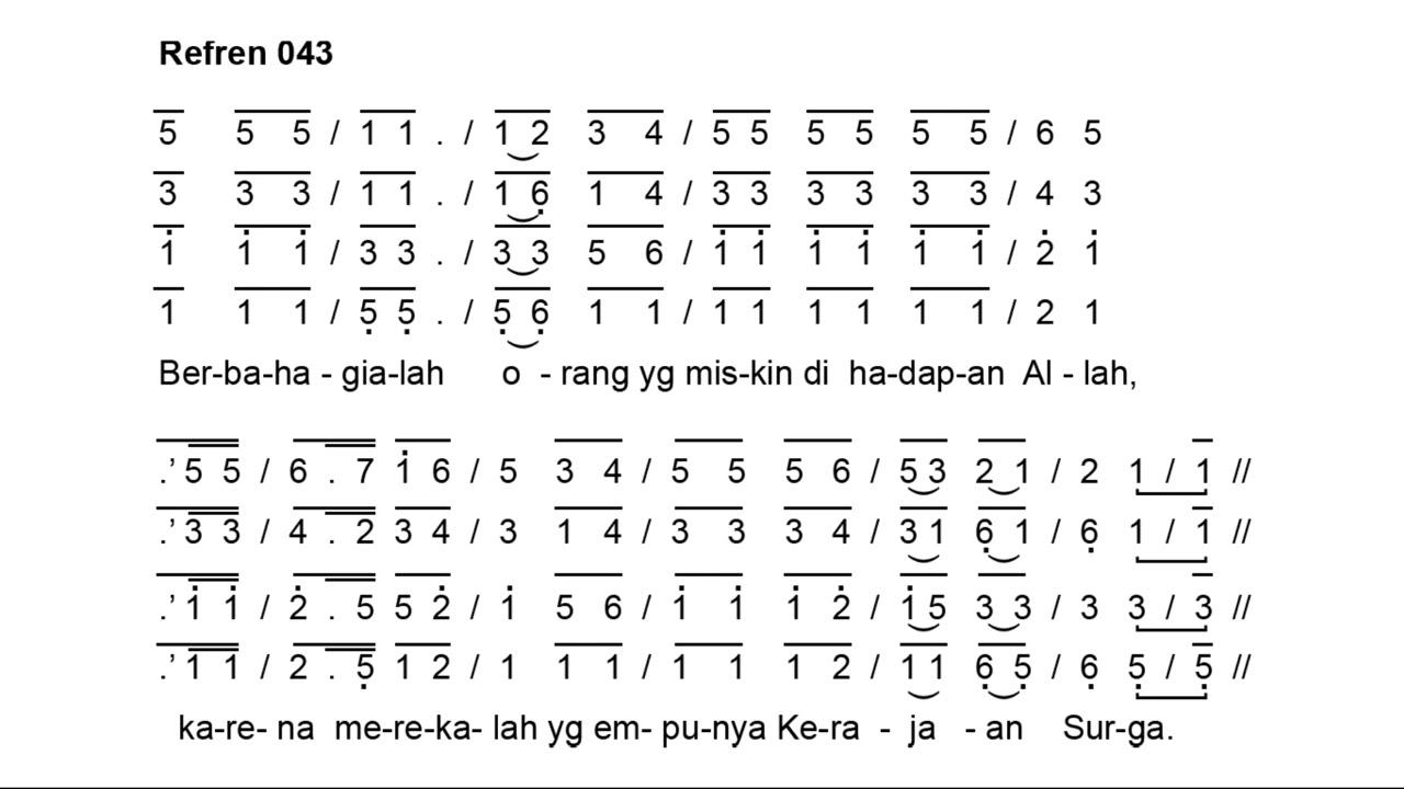 Mazmur Tanggapan & Bait Pengantar Injil Minggu Biasa IVA, 1 Februari 2026