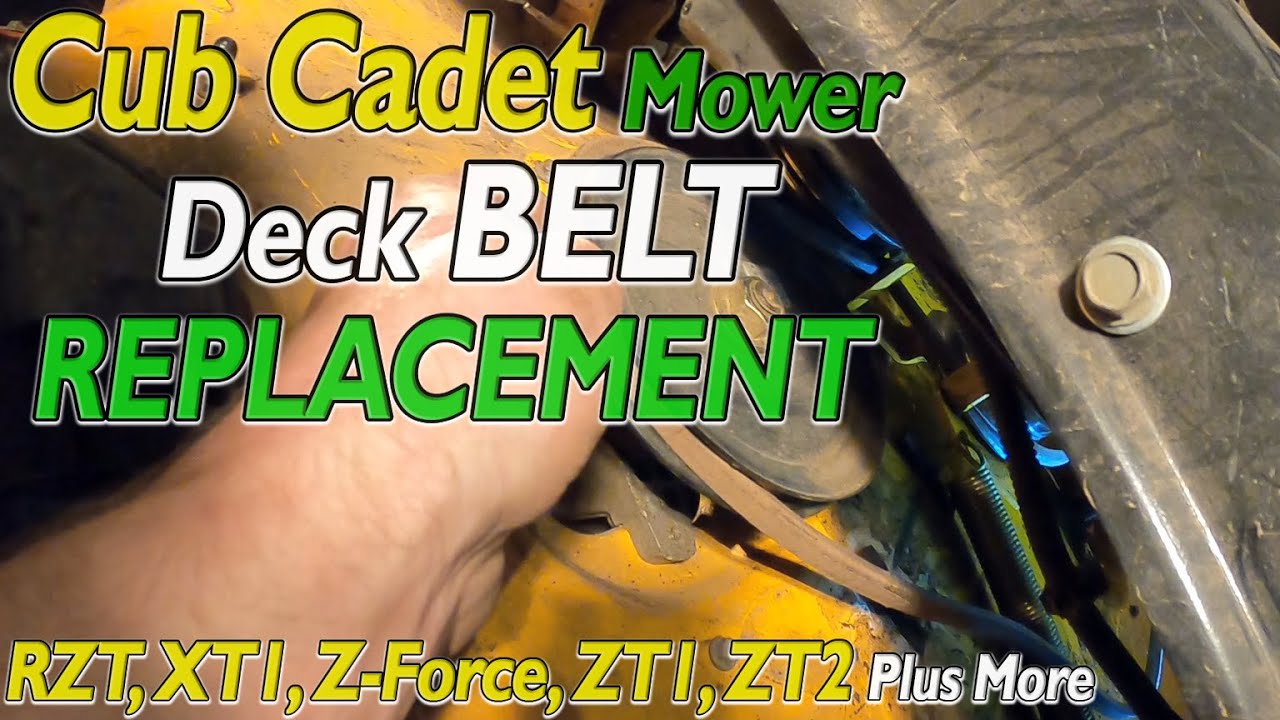 Замена ремня деки газонокосилки Cub Cadet. Как заменить ремень деки на Cub Cadet RTZ Z-Force XT1 ...