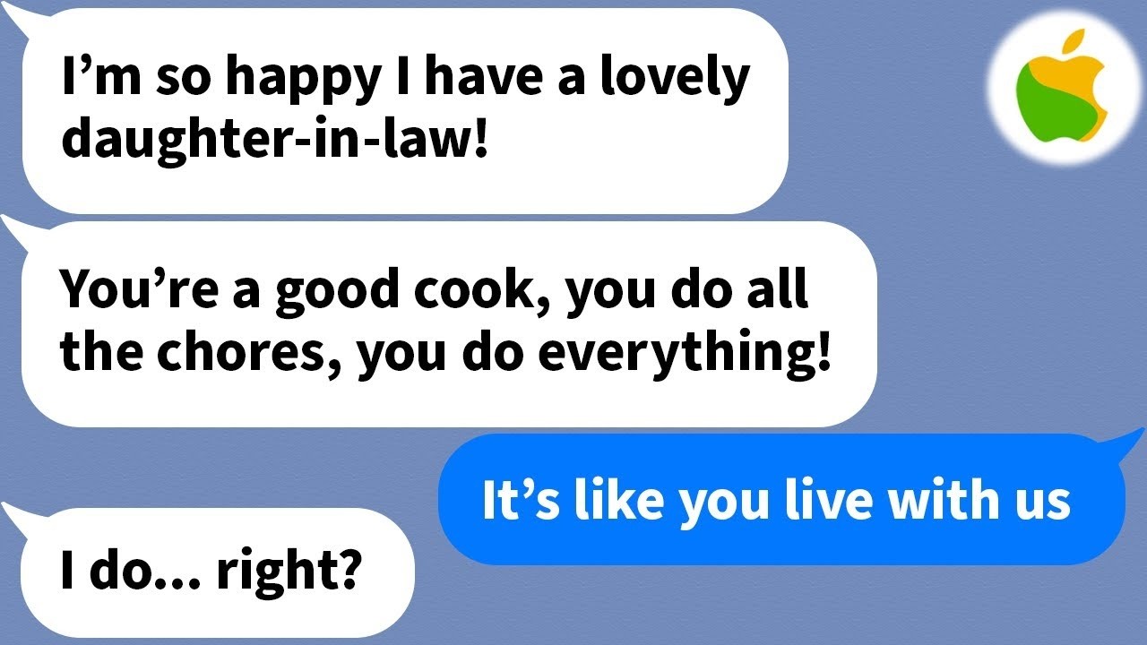 【Apple】 My husband let his mother move in with us and she rearranged my kitchen...