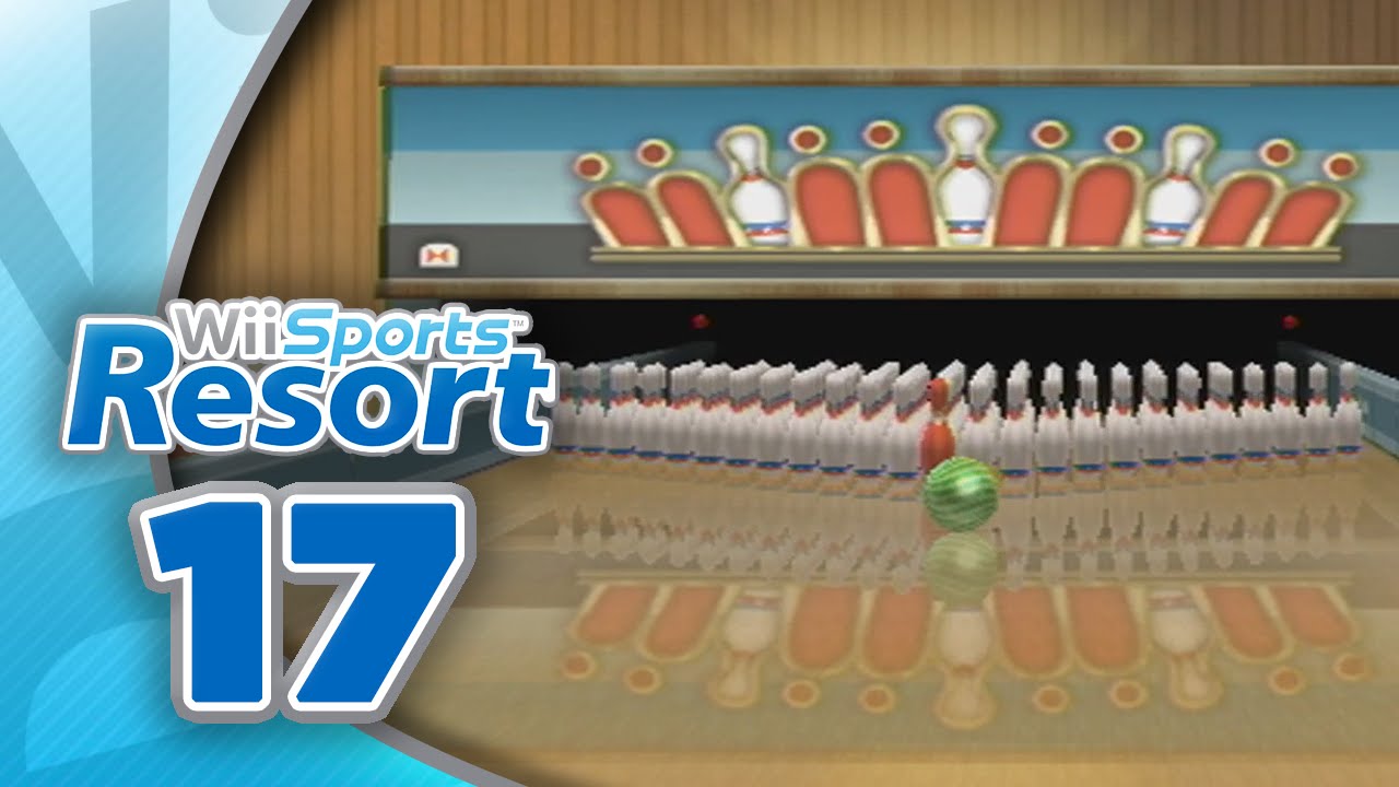 Wii Sports Resort: Part 17 | Bowling - 100 Pin Game (4-Player)