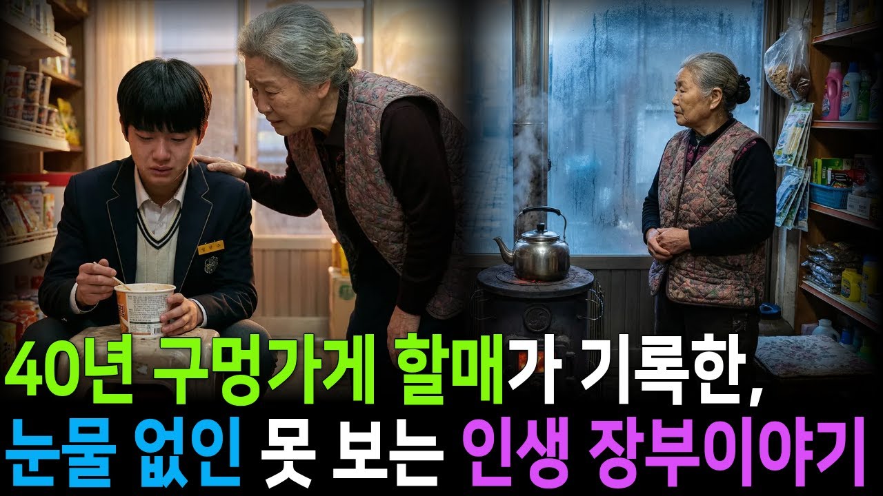 40년 구멍가게 할머니가 기록한, 눈물 없인 못 보는 인생 장부이야기