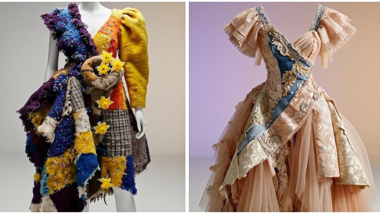 Unique Fashion Design Ideas 2024: Mixed Media, Denim & Textile Art Portfolio