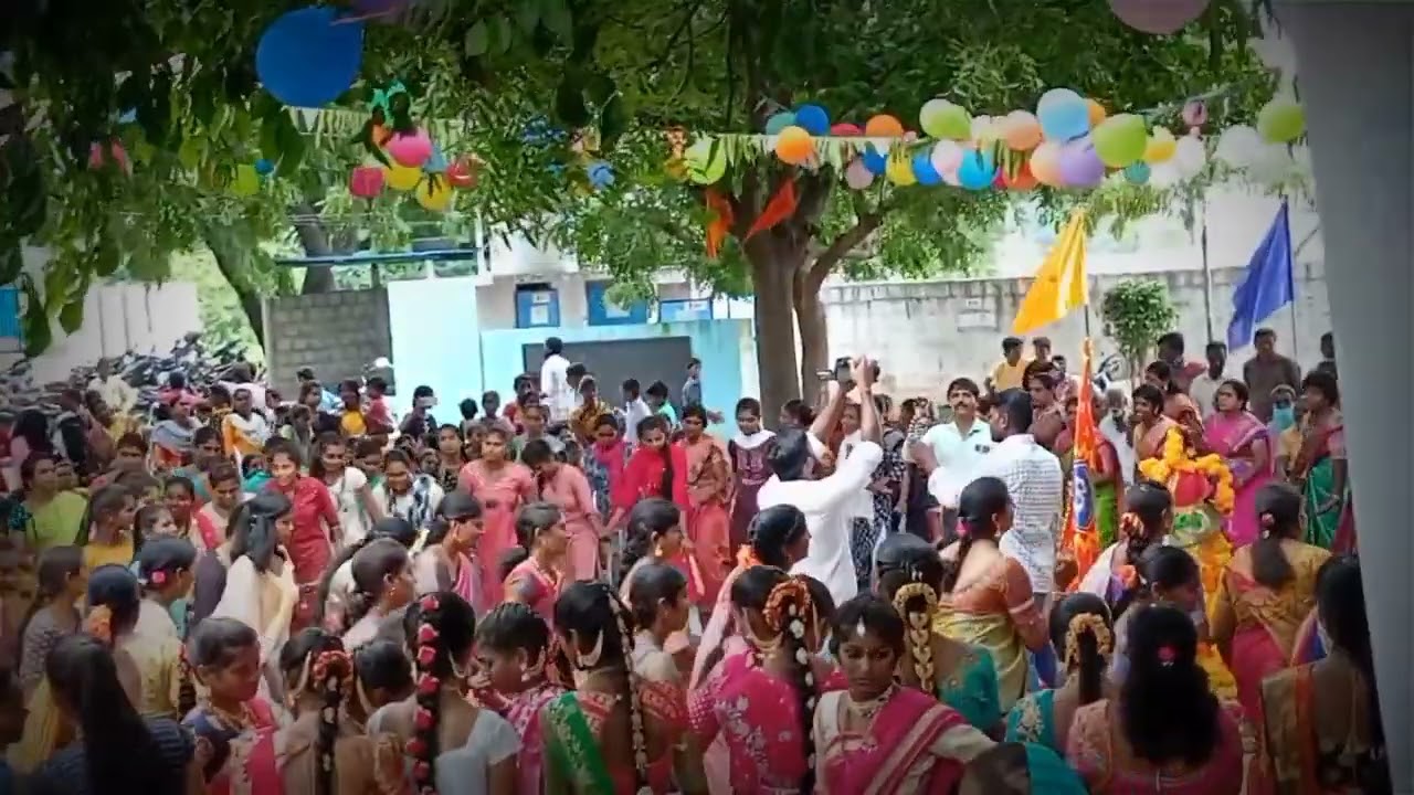 బతుకమ్మ సంబరాలు 2022//Saraswati High school velichala, ramadugu, karimnagar.@NATUREWORLDAZ