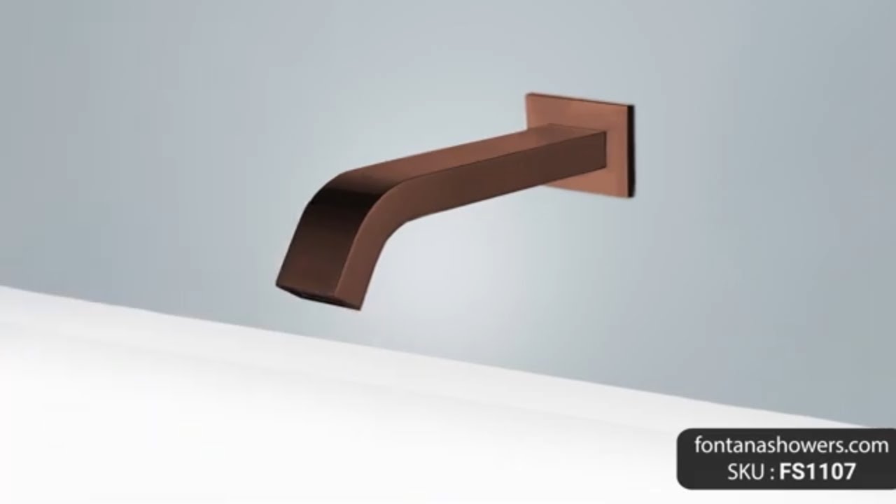 Fontana Commercial Automatic Wall Mount Light Oil Rubbed Bronze Sensor Bathroom Faucet - FS1107