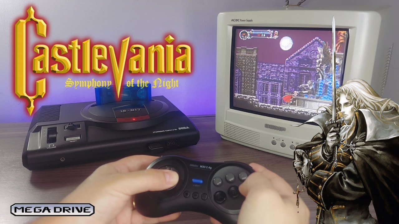 Castlevania Symphony of the Night (2025) - Mega Drive Gameplay - CRT