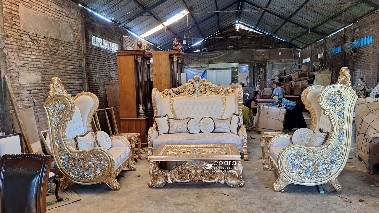New Set Sofa Tamu Mewah Raja Salman Jati Jepara