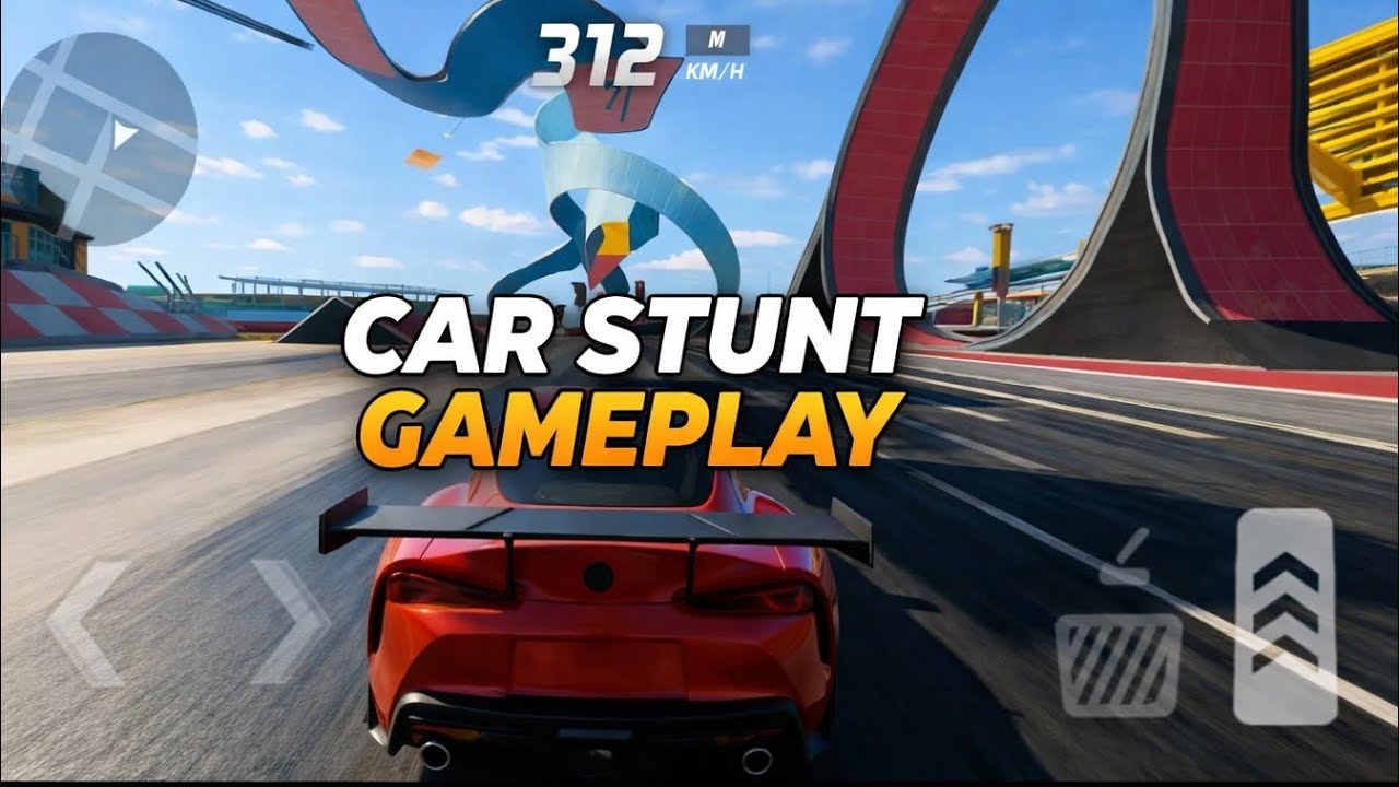 Car stunt😈😱gameplay🤟//car stunt game#video