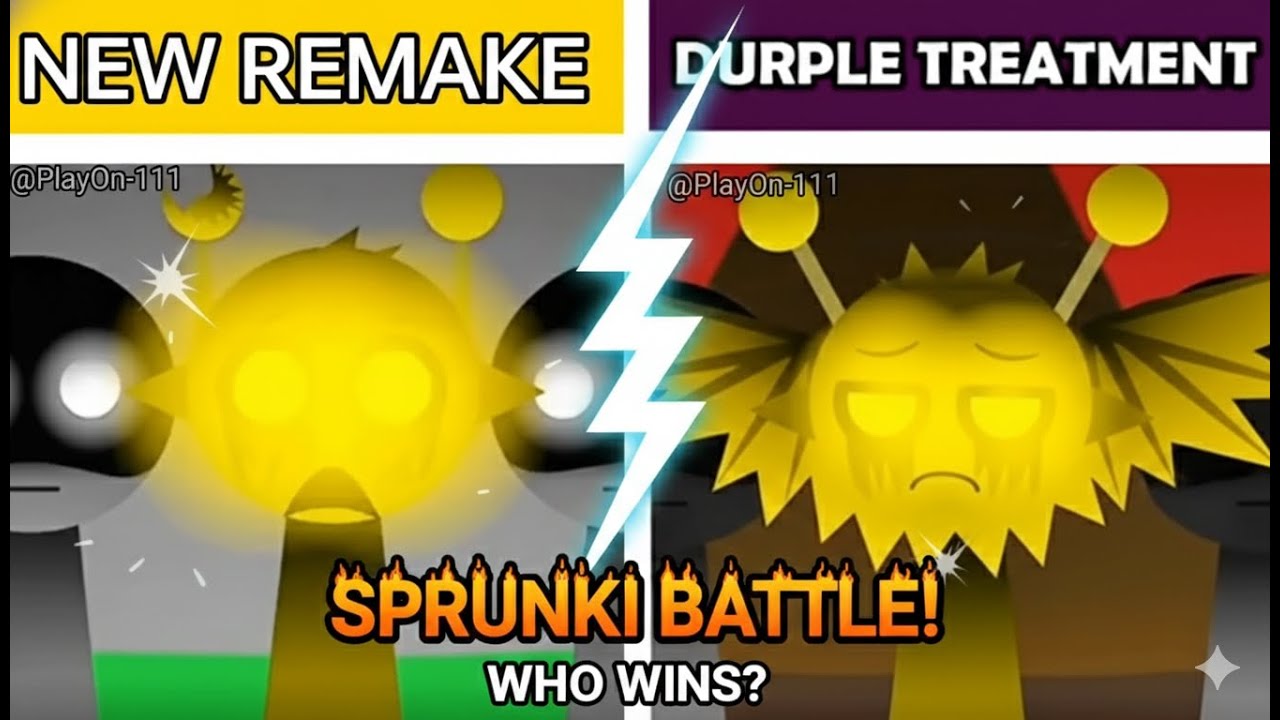 Durple Treatment Vs New Remake Sprunki -