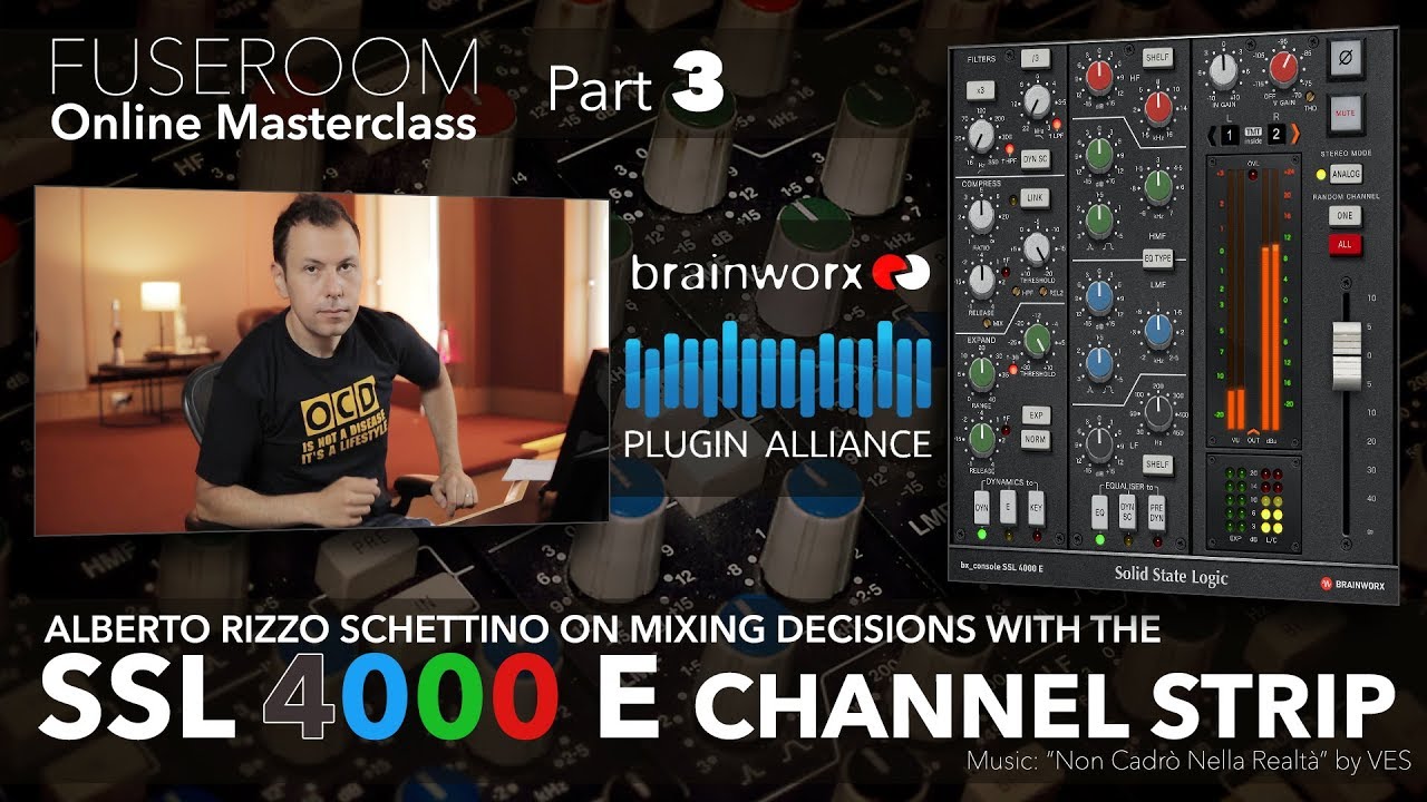 Полный микс с плагином Brainworx SSL 4000 E Channel Strip