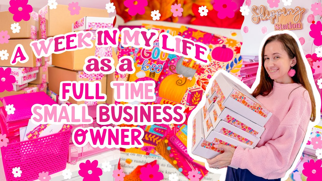 Behind the Scenes of a Full Time Small Business Owner ✨ Packing Orders & Unboxings 🌸 STUDIO VLOG
