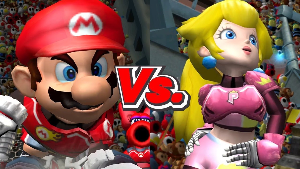 Mario Strikers Charged - Mario Vs. Peach